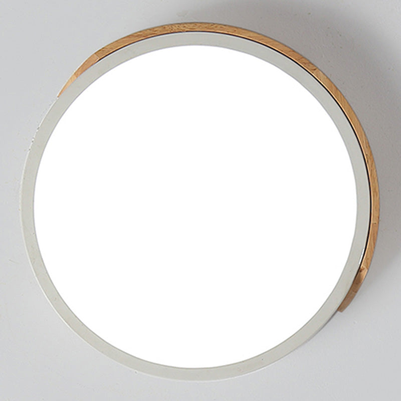 Plafonnier LED de Style macaron moderne, montage encastré géométrique en fer pour chambre à coucher