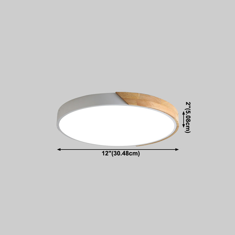 Plafonnier LED de Style macaron moderne, montage encastré géométrique en fer pour chambre à coucher