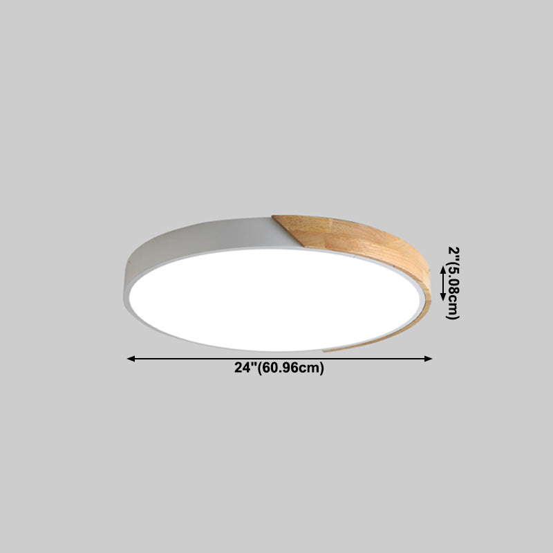Plafonnier LED de Style macaron moderne, montage encastré géométrique en fer pour chambre à coucher