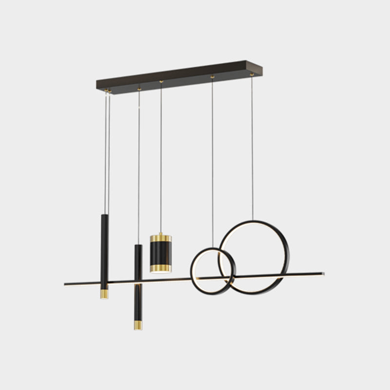 Spherical Shape Island Lights Contemporary Style Metal Island Lighting