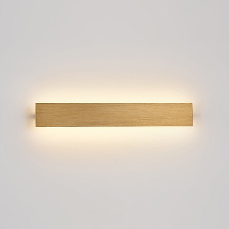 Linear Shape Metal Wall Light Modern Style Single Light Wall Mounted Light Fixture