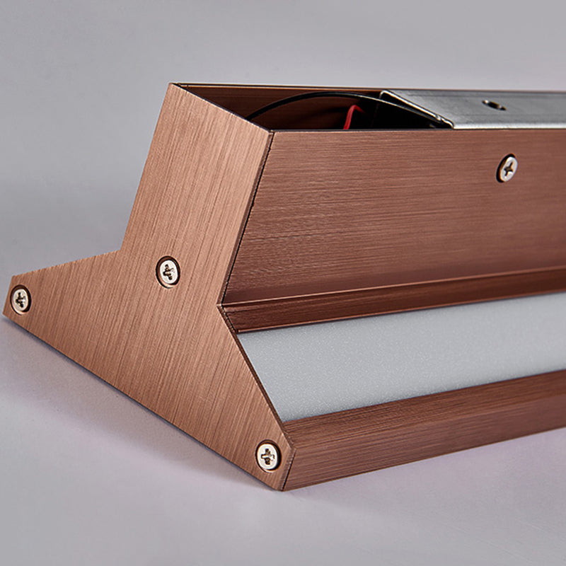 Forma de pared de metal de forma lineal Luz de luz de pared de luz de estilo único moderno