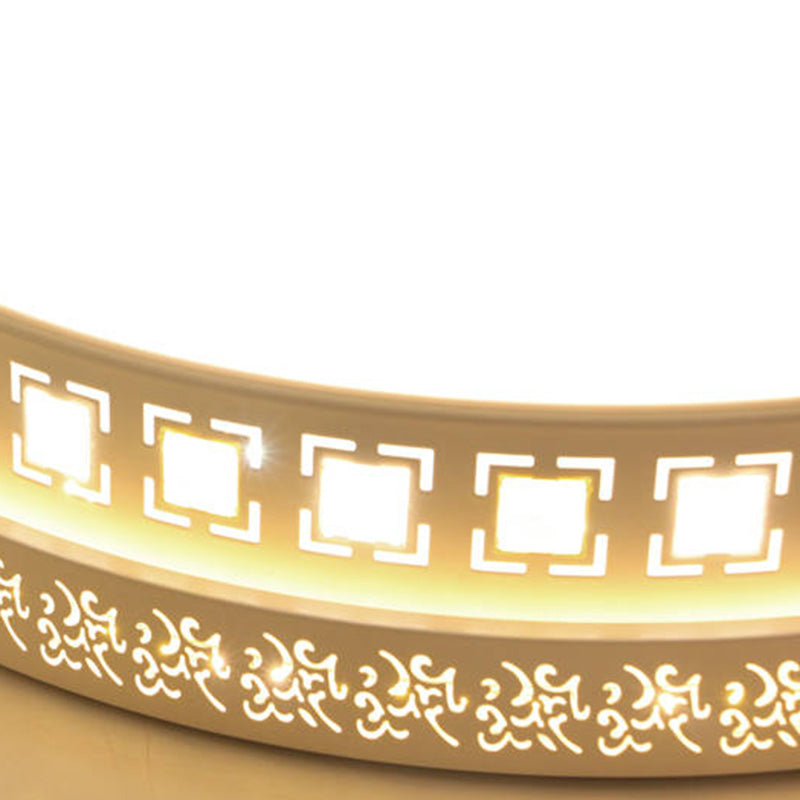 Plafonnier en cristal de forme géométrique de Style Simple et moderne, 1 lumière en fer pour salon et chambre à coucher