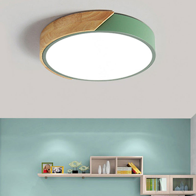 Modern Creative LED Ceiling Lamp Iron Geometric Flush Mount for Dining Room
