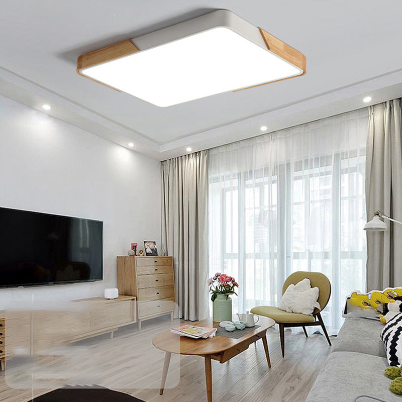 Modern Creative LED Ceiling Lamp Iron Geometric Flush Mount for Dining Room
