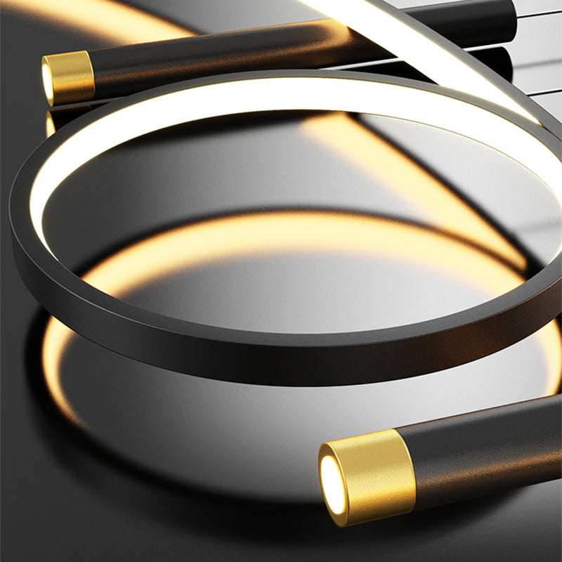 Linear Shape Island Lights Modern Style Metal 4-Light Island Lighting