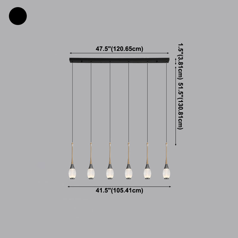 Unique Shape Island Lights Contemporary Style Metal Island Lighting