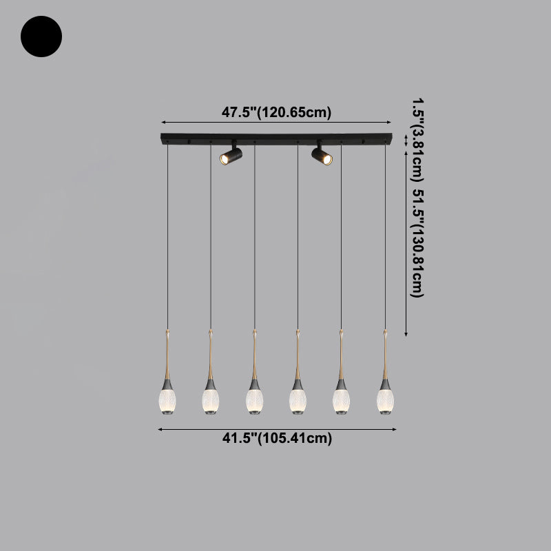 Unique Shape Island Lights Contemporary Style Metal Island Lighting