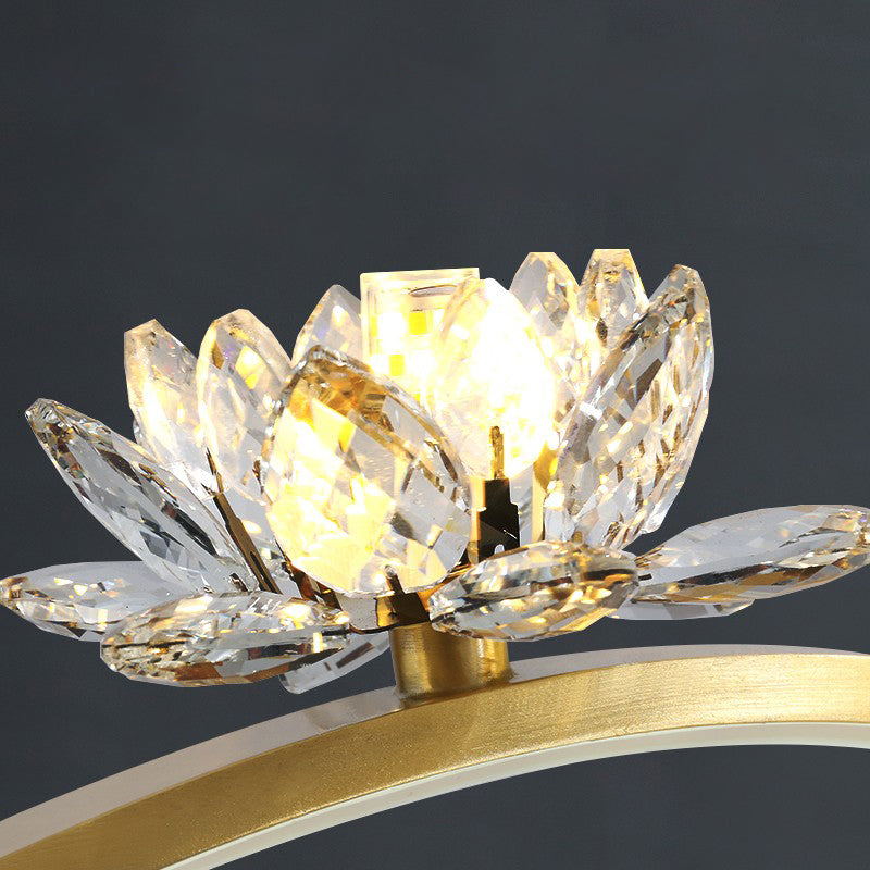 8 Light Linear Island Lighting Fixtures Contemporary Metal Island Pendants in Gold