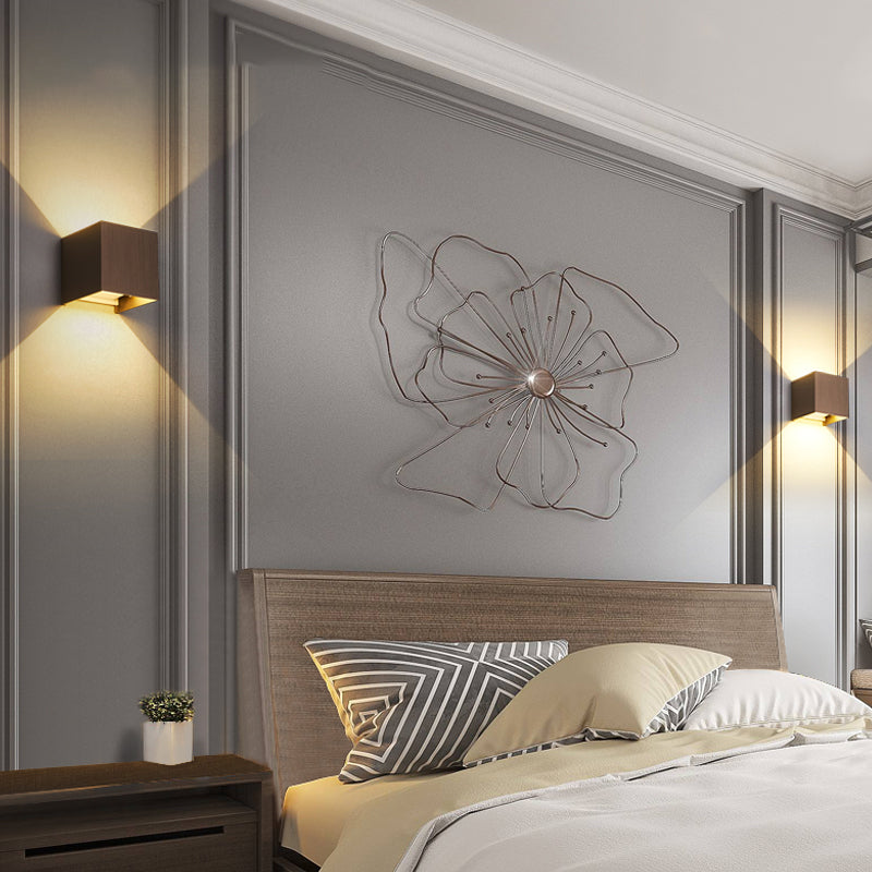 Quadratische Form Metallwand Licht moderner Stil 2 Leichter Wandhalterung Leuchte