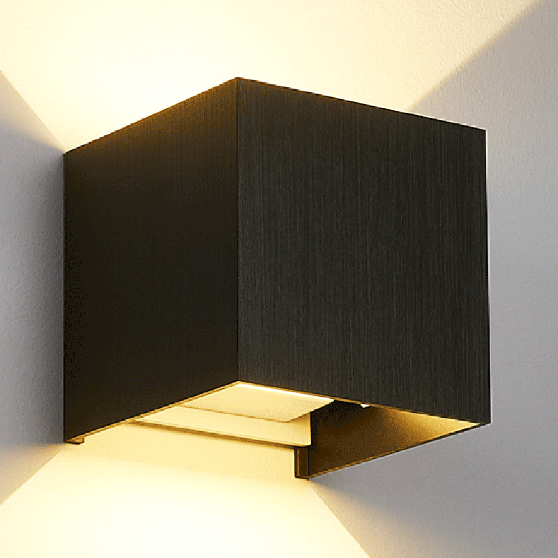 Quadratische Form Metallwand Licht moderner Stil 2 Leichter Wandhalterung Leuchte