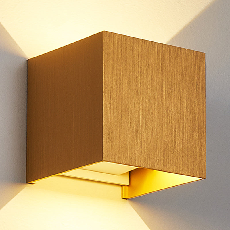 Quadratische Form Metallwand Licht moderner Stil 2 Leichter Wandhalterung Leuchte