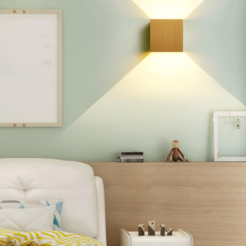 Quadratische Form Metallwand Licht moderner Stil 2 Leichter Wandhalterung Leuchte