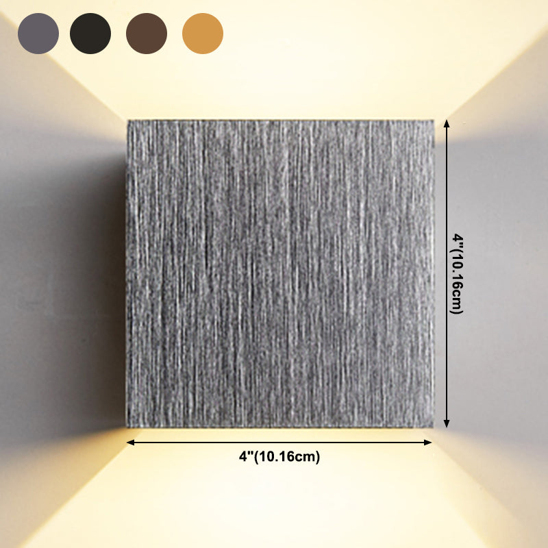 Quadratische Form Metallwand Licht moderner Stil 2 Leichter Wandhalterung Leuchte