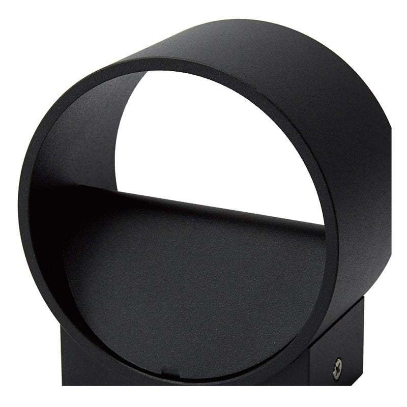 Half Cylinder Metal Wall Light Modern Style 2 Lights Wall Mounted Light Fixture