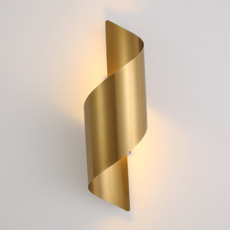 Unique Shape Metal Wall Light Modern Style Single Light Wall Mounted Light Fixture