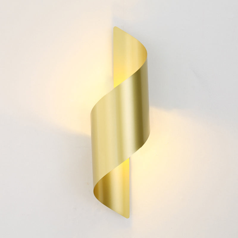 Unique Shape Metal Wall Light Modern Style Single Light Wall Mounted Light Fixture