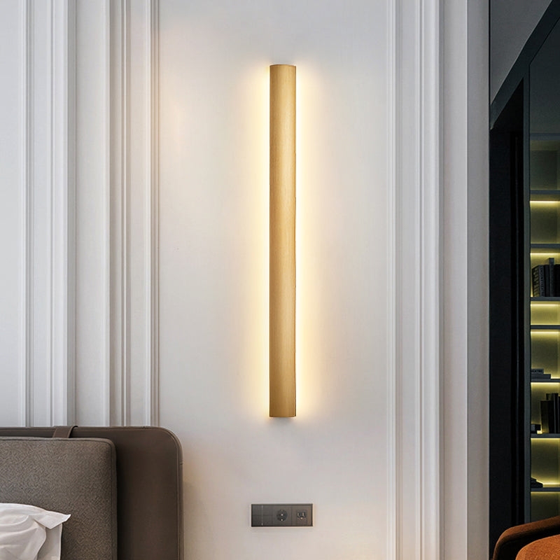 Linear Shape Metal Wall Light Modern Style 1-Light Wall Mounted Lighting