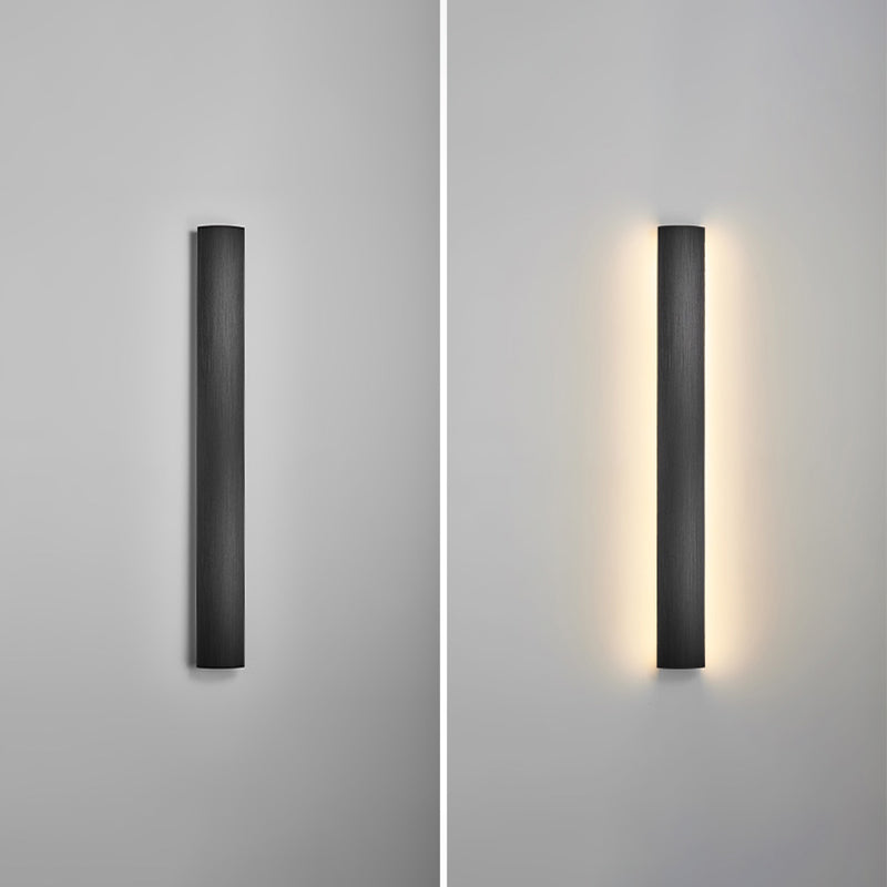 Linear Shape Metal Wall Light Modern Style 1-Light Wall Mounted Lighting