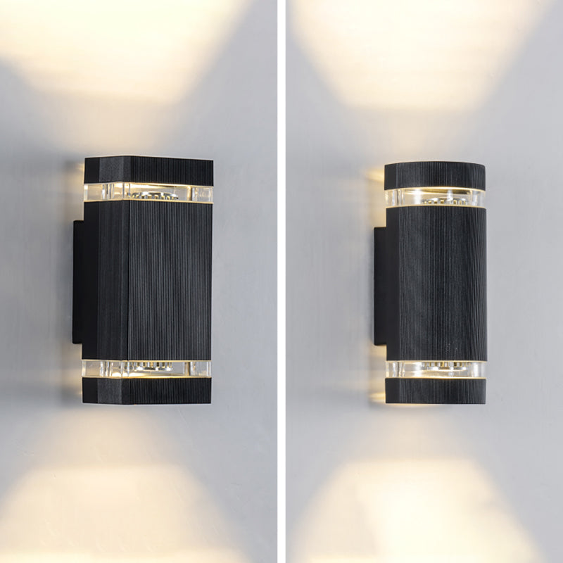 Multi -Lichter Geometrische Metallwandlicht leuchtet moderne Wandhalterung Leuchte in Schwarz