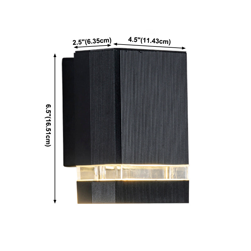 Multi -Lichter Geometrische Metallwandlicht leuchtet moderne Wandhalterung Leuchte in Schwarz