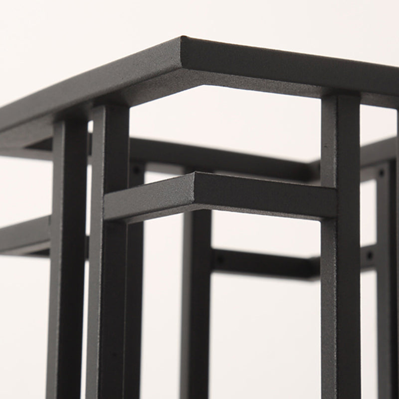 Luz de pared de vidrio de forma cuadrada estilo moderno 1 lámpara de montaje de pared ligera en negro