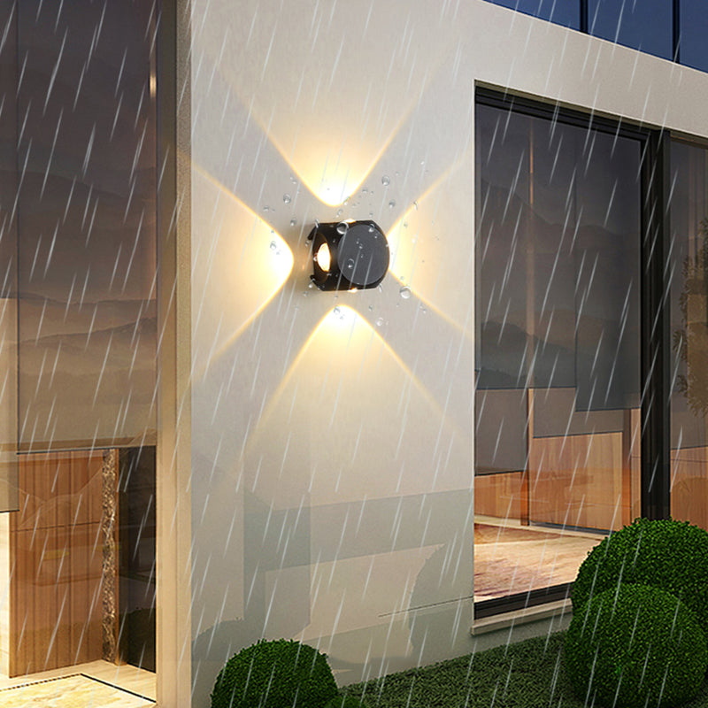 Luz de múltiples luces de metal luz de pared moderna de forma redonda de montaje de pared de pared