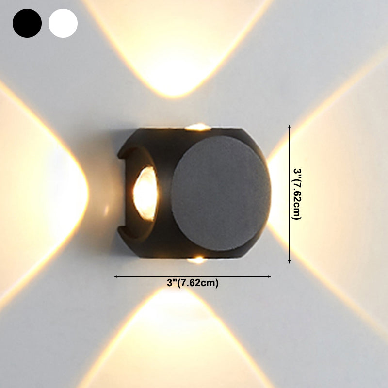 Luz de múltiples luces de metal luz de pared moderna de forma redonda de montaje de pared de pared