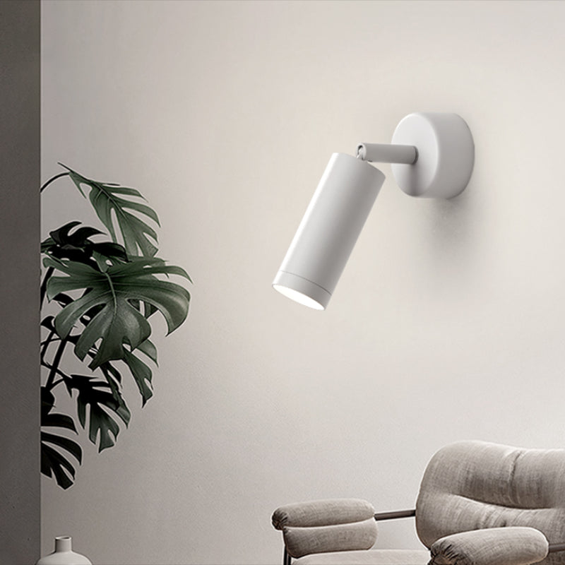 Half Cylinder Metal Reading Wall Light Modern 1 Light Wall Mount Light Fixture