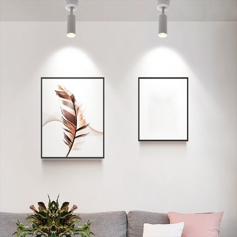 Half Cylinder Metal Reading Wall Light Modern 1 Light Wall Mount Light Fixture