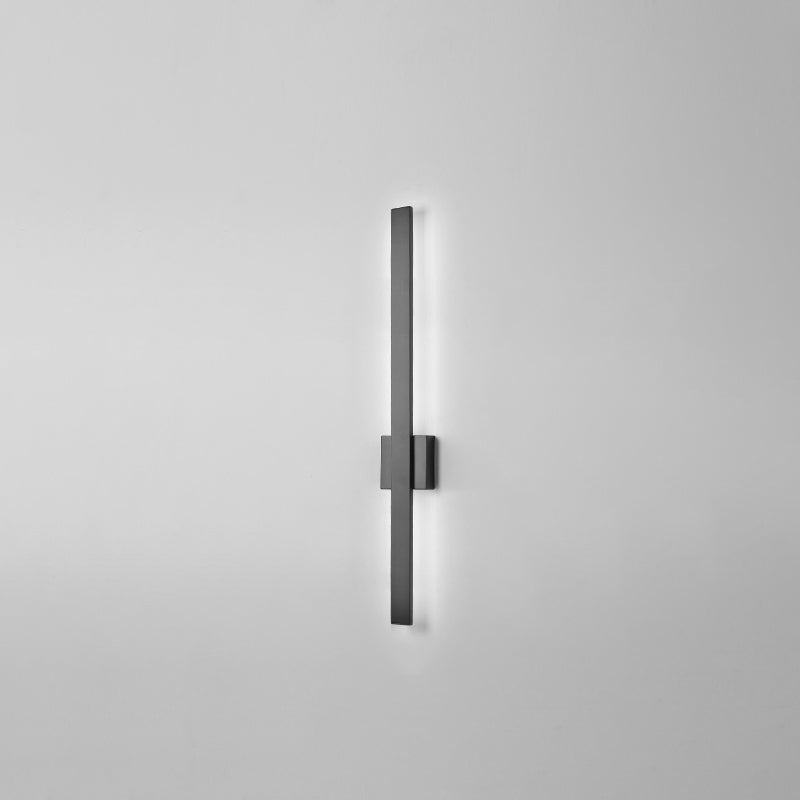 Sombra lineal luz de pared de metal moderno 1 iluminación de pared de pared