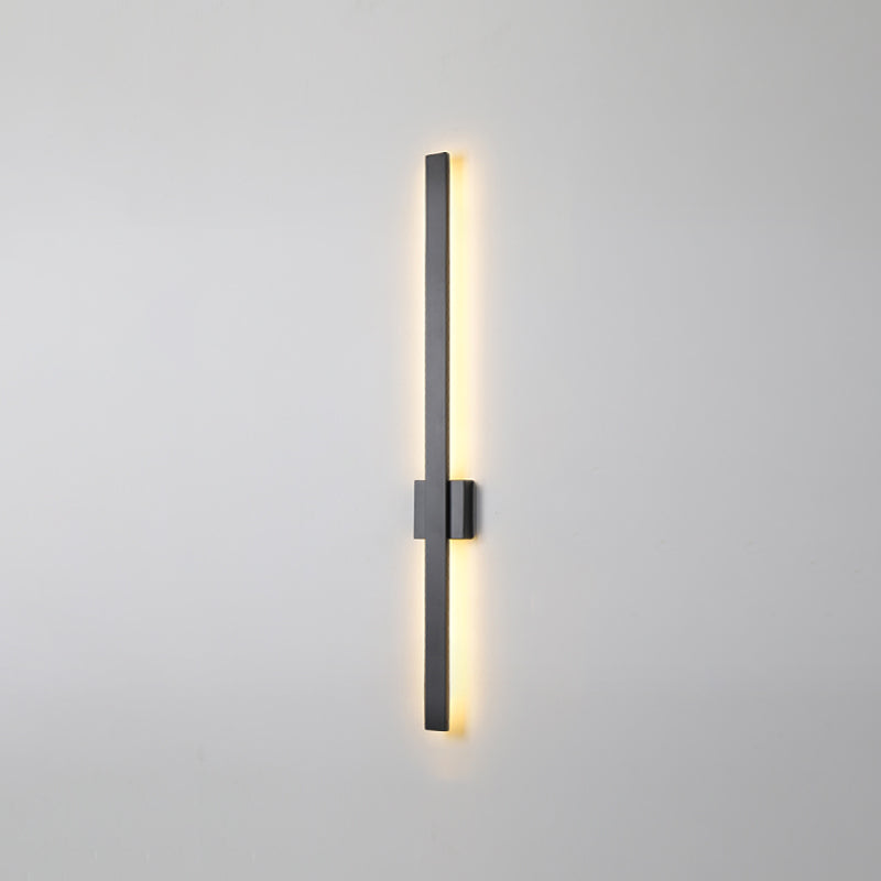 Sombra lineal luz de pared de metal moderno 1 iluminación de pared de pared