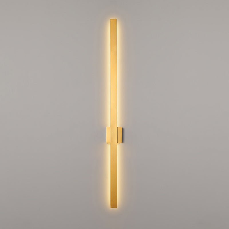 Sombra lineal luz de pared de metal moderno 1 iluminación de pared de pared