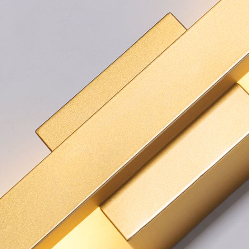 Sombra lineal luz de pared de metal moderno 1 iluminación de pared de pared