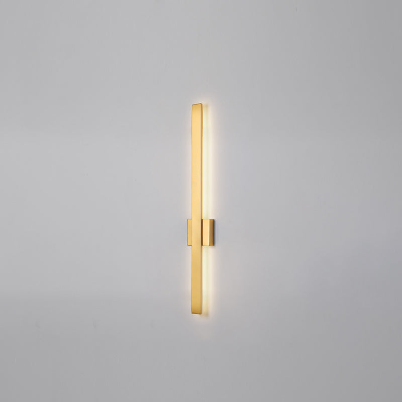 Sombra lineal luz de pared de metal moderno 1 iluminación de pared de pared