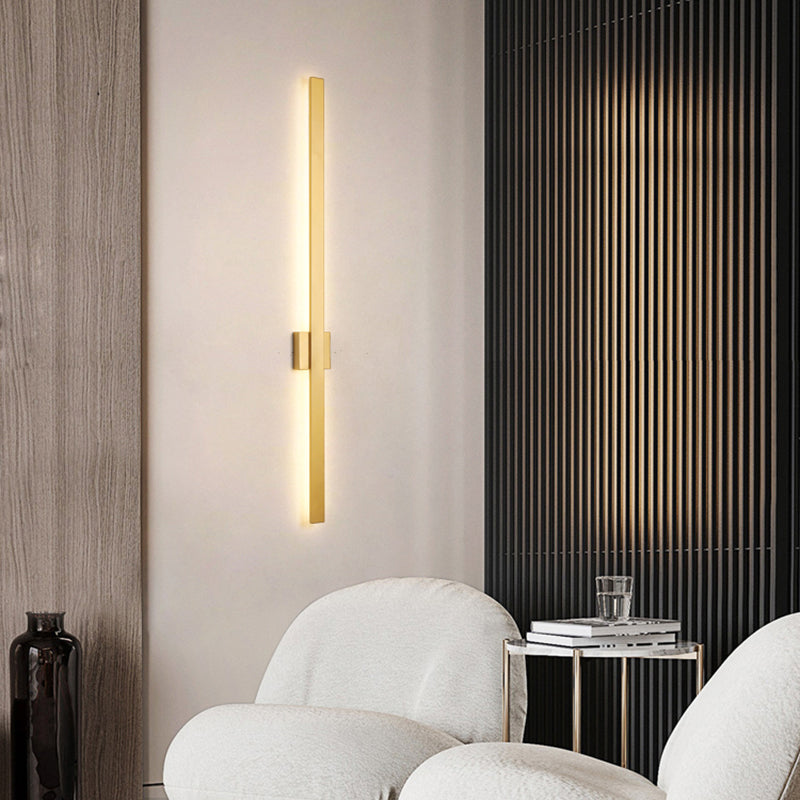 Sombra lineal luz de pared de metal moderno 1 iluminación de pared de pared