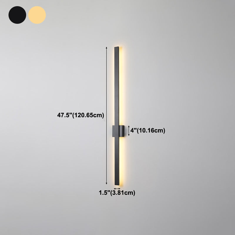 Sombra lineal luz de pared de metal moderno 1 iluminación de pared de pared
