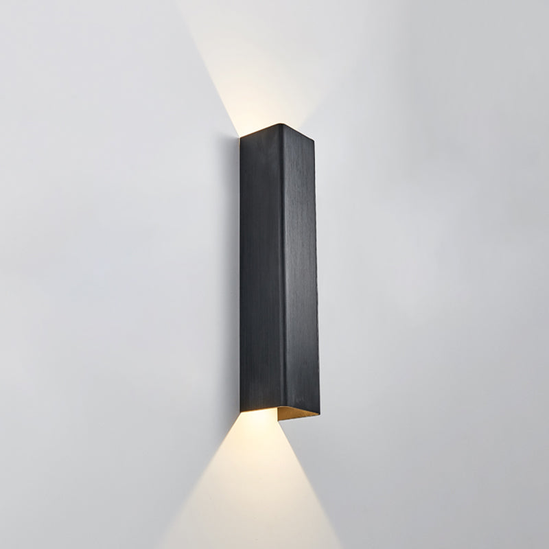 Square Shade Metal Wall Light Modern 2-Lights Wall Mounted Lighting