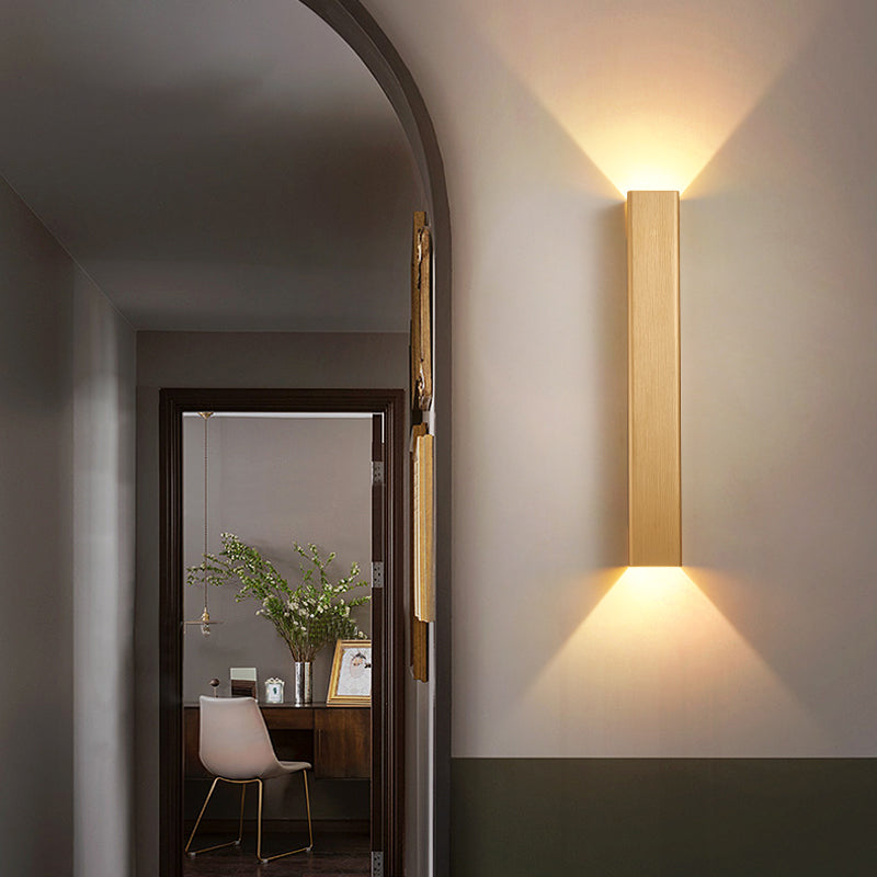 Quadratische Schatten Metallwand Licht moderne 2 Lights Wandmontage Beleuchtung