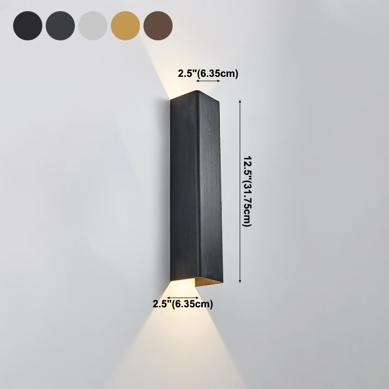 Quadratische Schatten Metallwand Licht moderne 2 Lights Wandmontage Beleuchtung