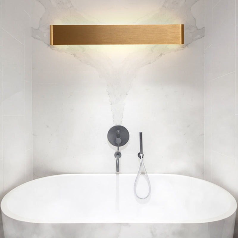 Square Shape Metal Wall Light Modern Style 1 Light Wall Mount Light Fixture