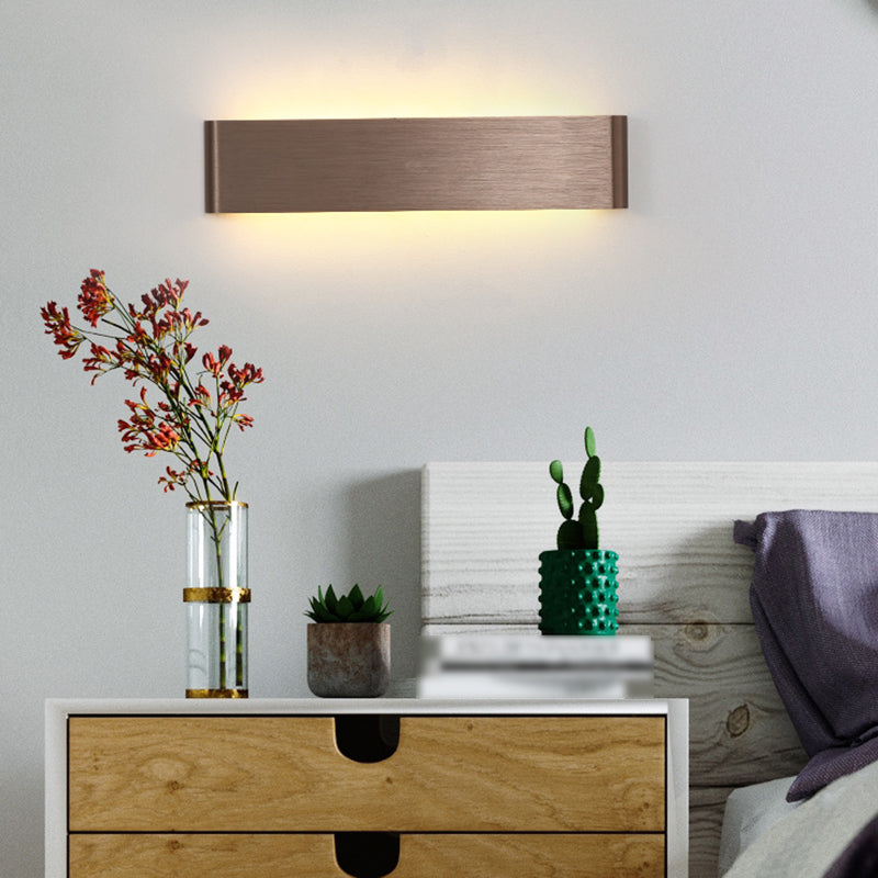 Square Shape Metal Wall Light Modern Style 1 Light Wall Mount Light Fixture