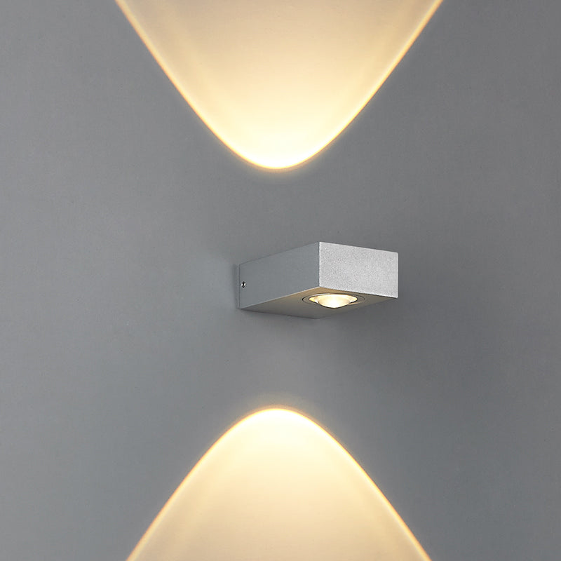 Square Shape Metal Wall Light Modern Style Multi Lights Wall Mount Light Fixture