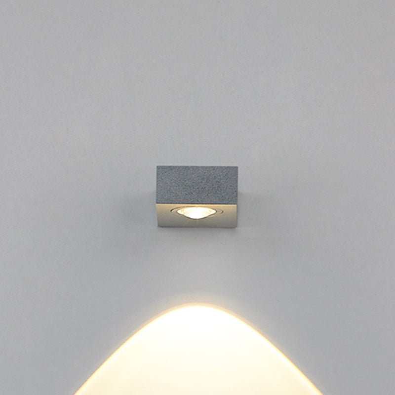 Square Shape Metal Wall Light Modern Style Multi Lights Wall Mount Light Fixture