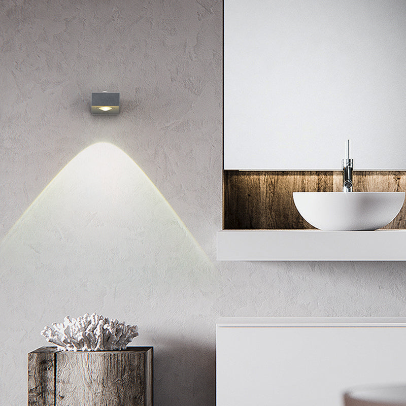 Square Shape Metal Wall Light Modern Style Multi Lights Wall Mount Light Fixture