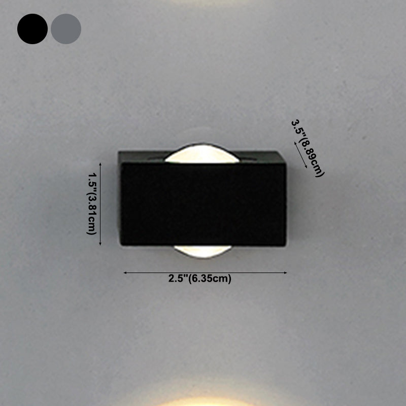 Square Shape Metal Wall Light Modern Style Multi Lights Wall Mount Light Fixture