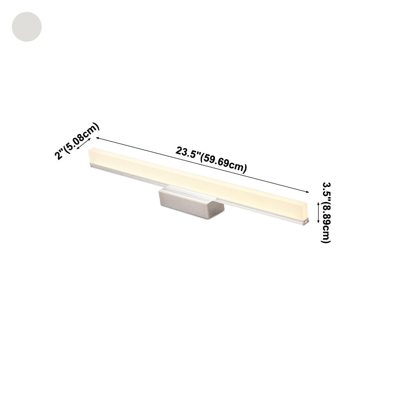 Luci di sconde di vanità per vanità lineari in metallo 1 Light Vanity Sconce Lights