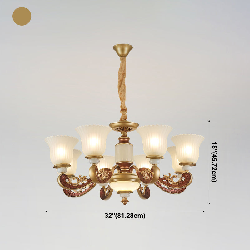 Geometry Shape Pendant Lights Modern Style Glass Chandelier Lights in Gold