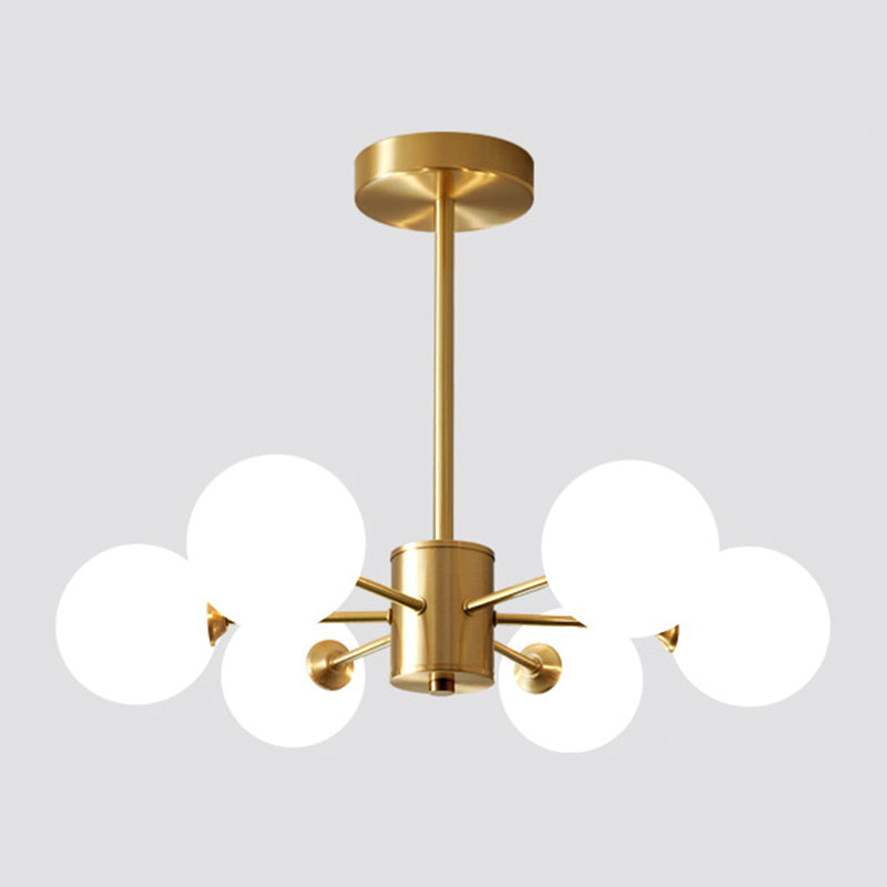 Metal Chandelier Light Fixtures Multi-Head Suspension Pendant Lamps for Living Room