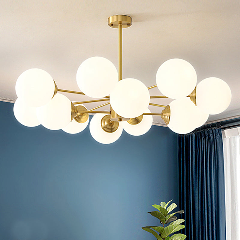 Metal Chandelier Light Fixtures Multi-Head Suspension Pendant Lamps for Living Room